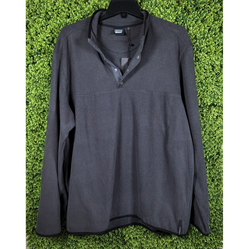 Motion Journey Pullover Snap Charcoal Grey Mens XL AM33KT002 New